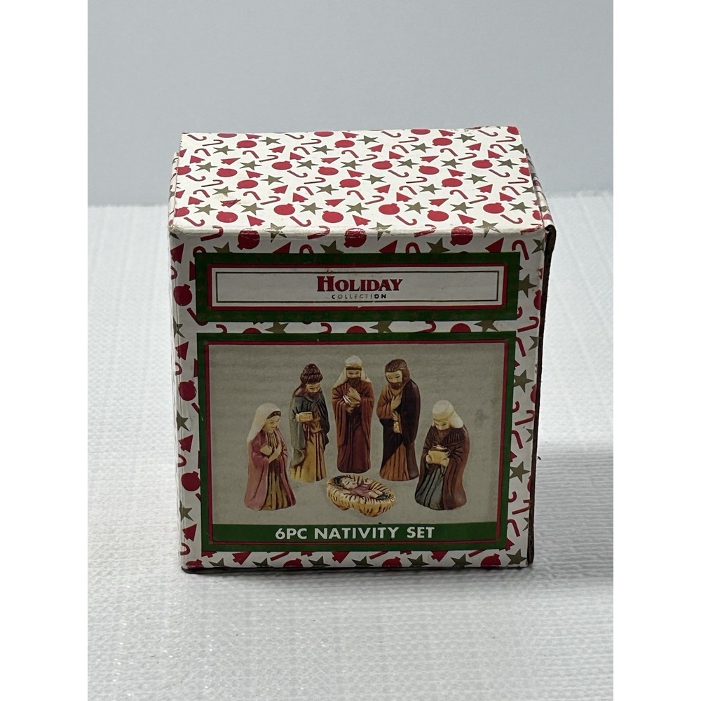 Nativity Set - 6 piece Holiday Collection by World Bazaars - Miniature